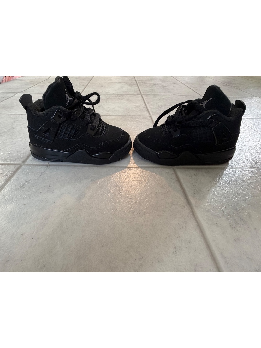 Jordan 4 Retro Black Toddler Sneakers Size 7C